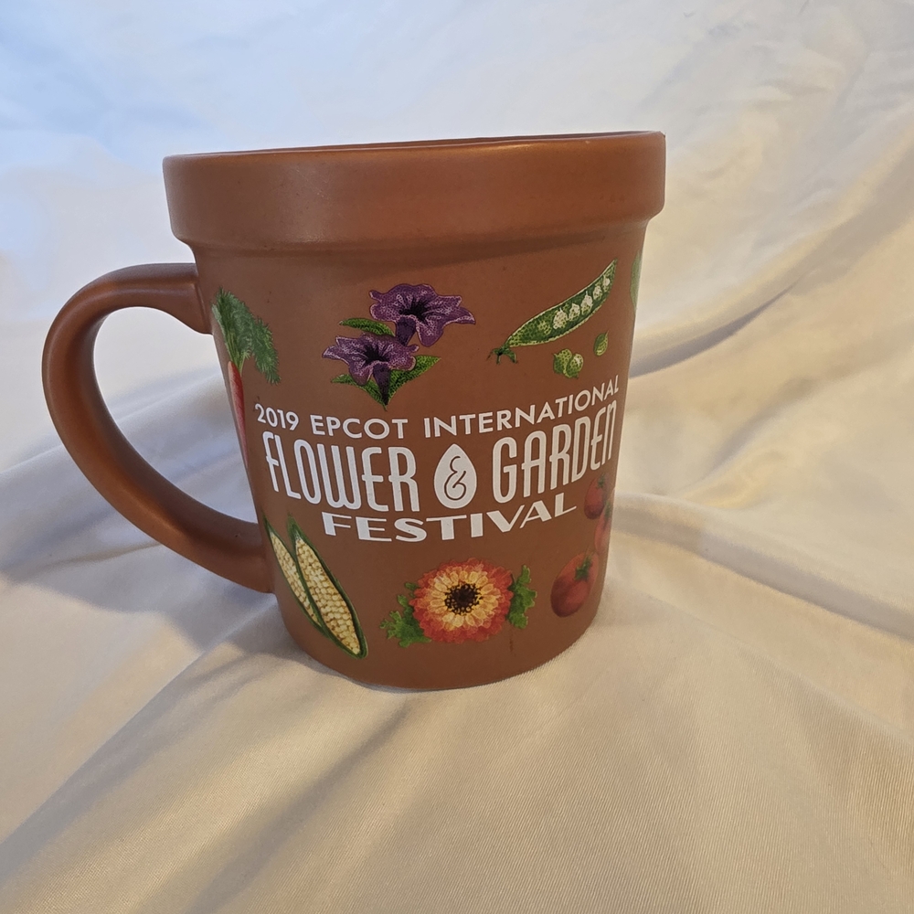 Disney Brown Flower & Garden Festival Mug